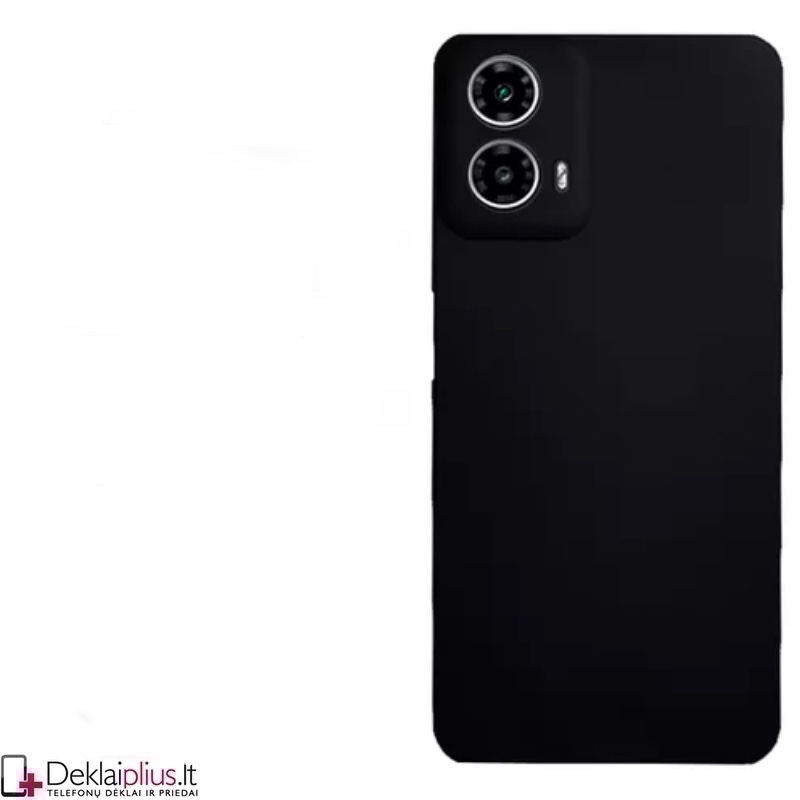 Silikoninis ploniausias dėklas su kameros apsauga - juodas (Motorola Moto G04/G04S/G24/G24 Power) Silikoninis ploniausias dėklas su kameros apsauga - juodas (Motorola Moto G04/G04S/G24/G24 Power)